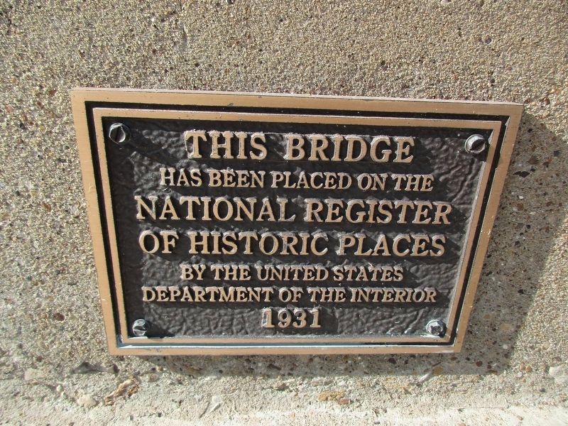 Rogers Street Bridge N.R.H.P. plaque. Click for full size. Rogers Street Bridge N.R.H.P. plaque image. Click for full size.