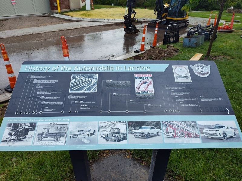 History of the Automobile in Lansing Marker image. Click for full size.