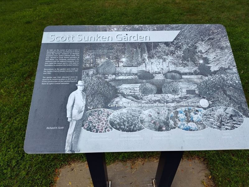 Scott Sunken Garden Marker image. Click for full size.