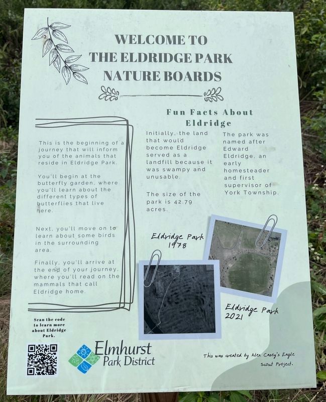 Eldridge Park Marker image. Click for full size.
