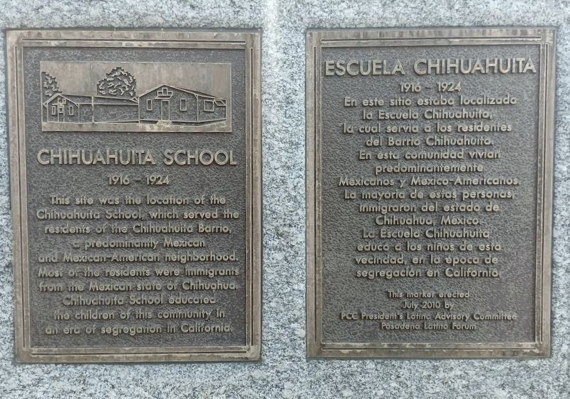 Chihuahuita School Marker image. Click for full size.