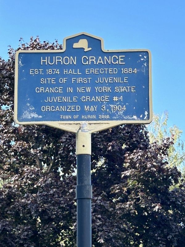 The Huron Grange Marker. Click for full size. The Huron Grange Marker image. Click for full size.