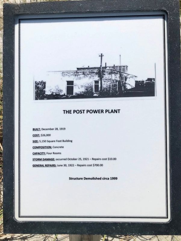 The Post Power Plant Marker image. Click for full size.