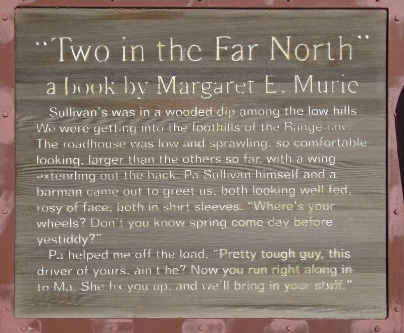 "Two in the Far North" Marker. Click for full size. "Two in the Far North" Marker image. Click for full size.