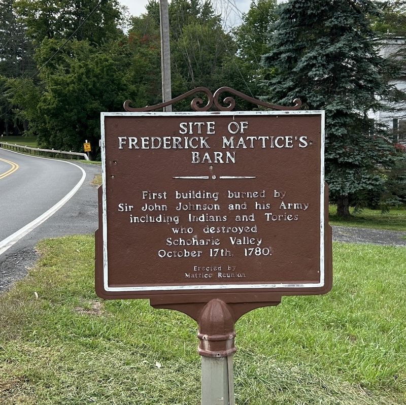 Frederick Mattice’s Barn Marker. Click for full size. Frederick Mattice’s Barn Marker image. Click for full size.
