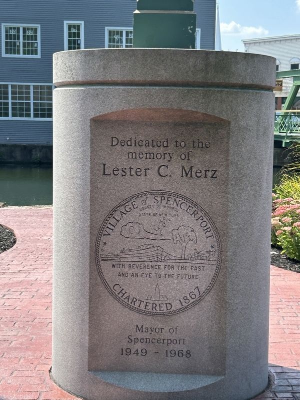 Lester C. Merz Marker image. Click for full size.