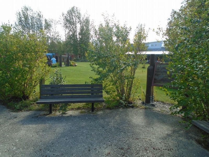 The Valdez-Fairbanks Trail Marker. Click for full size. The Valdez-Fairbanks Trail Marker image. Click for full size.