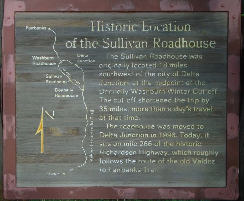 Historic Location of the Sullivan Roadhouse Marker. Click for full size. Historic Location of the Sullivan Roadhouse Marker image. Click for full size.