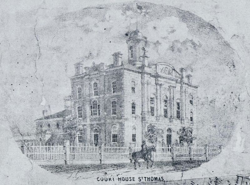 Elgin County Courthouse, 1863 image. Click for full size.