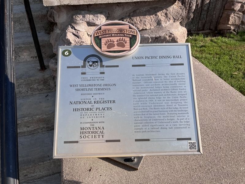 Union Pacific Dining Hall Marker image. Click for full size.