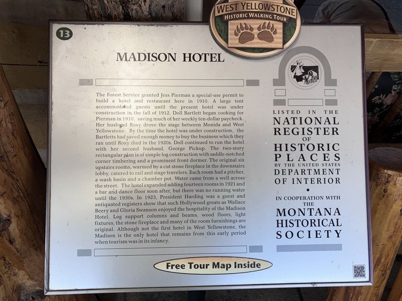Madison Hotel Marker image. Click for full size.