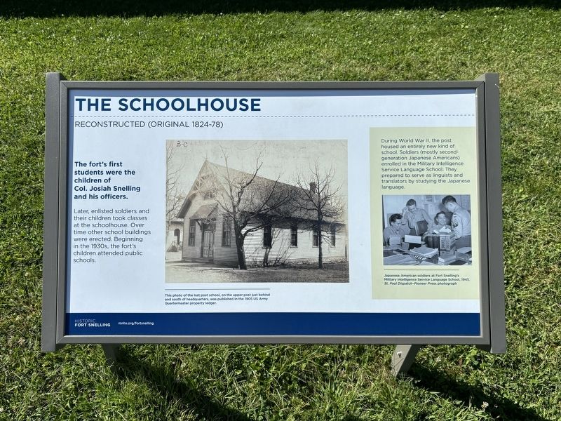 The Schoolhouse Marker image. Click for full size.