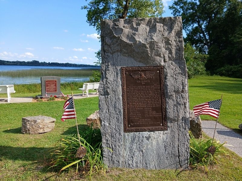 Isle La Motte Marker. Click for full size. Isle La Motte Marker image. Click for full size.