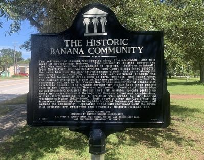 The Historic Banana Community Marker image. Click for full size.
