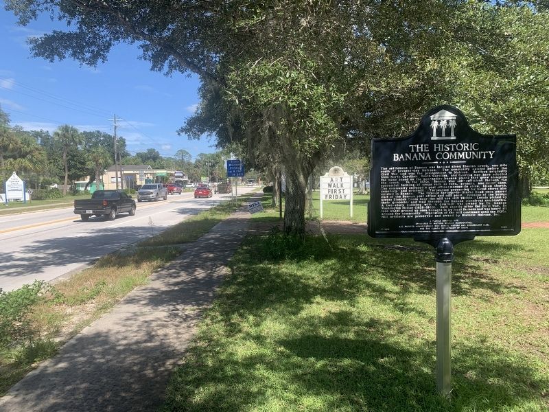 The Historic Banana Community Marker image. Click for full size.