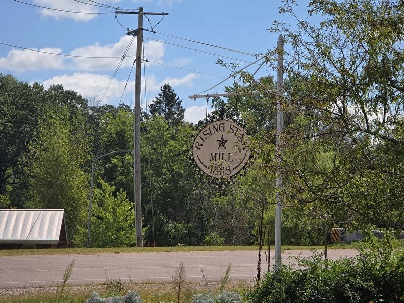 Rising Star Flouring Mill Sign image. Click for full size.