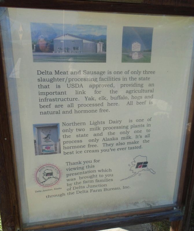 Agricultural Development in Delta Marker. Click for full size. Agricultural Development in Delta Marker image. Click for full size.