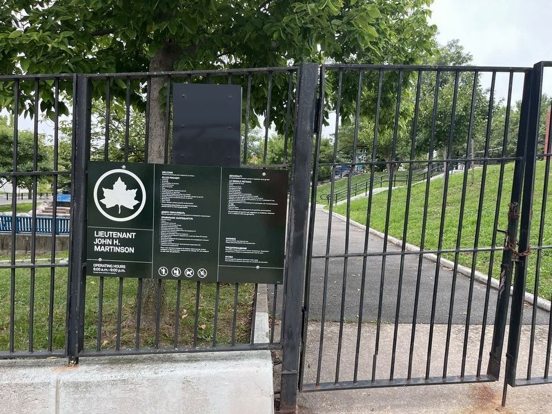 NYC Parks signage on the other side of the fence. Click for full size. NYC Parks signage on the other side of the fence image. Click for full size.