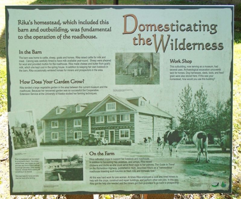 Domesticating the Wilderness Marker. Click for full size. Domesticating the Wilderness Marker image. Click for full size.