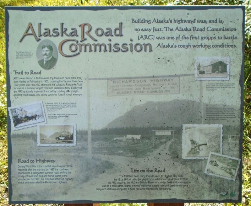 Alaska Road Commission Marker image. Click for full size.