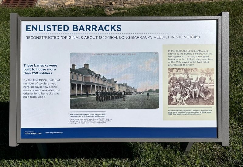 Enlisted Barracks Marker image. Click for full size.