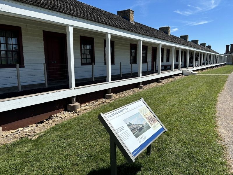 Enlisted Barracks Marker image. Click for full size.