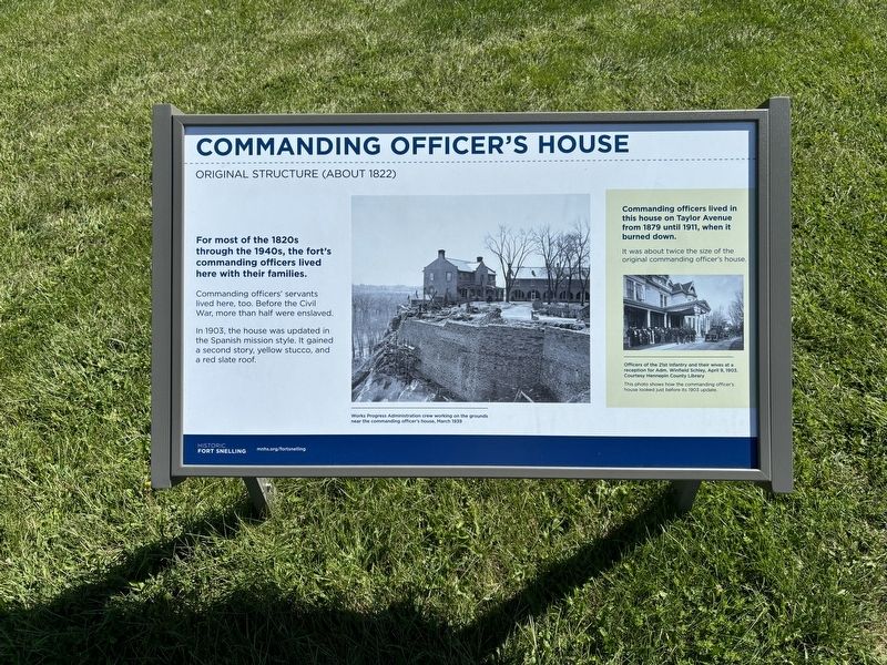 Commanding Officer�s House Marker image. Click for full size.