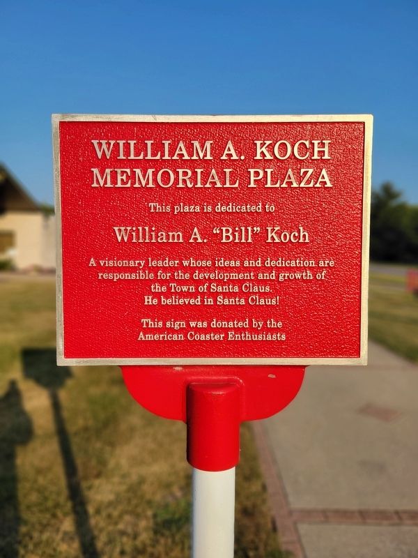 William A. Koch Marker. Click for full size. William A. Koch Marker image. Click for full size.