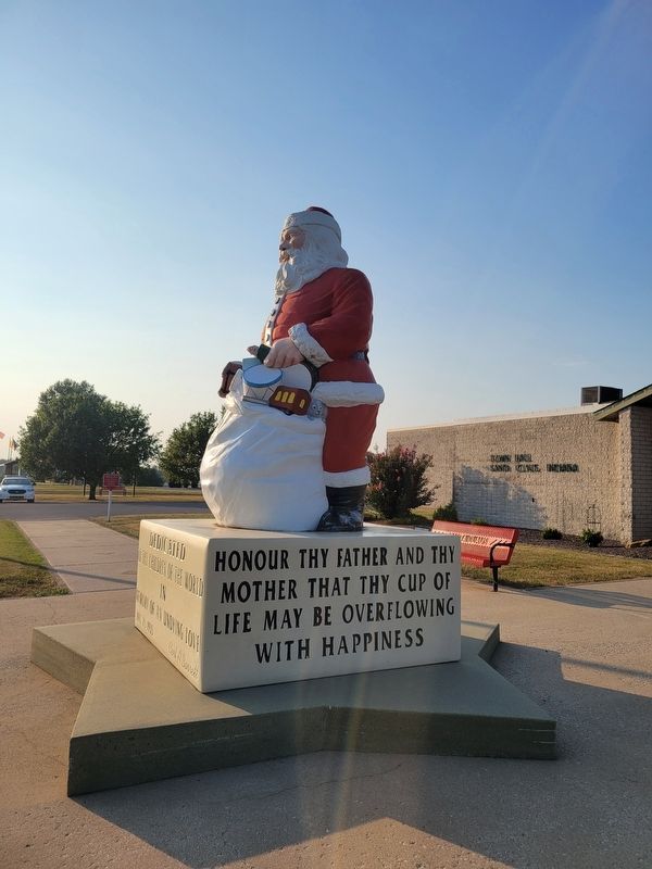 William A. Koch Memorial Plaza, Santa Claus. Click for full size. William A. Koch Memorial Plaza, Santa Claus image. Click for full size.