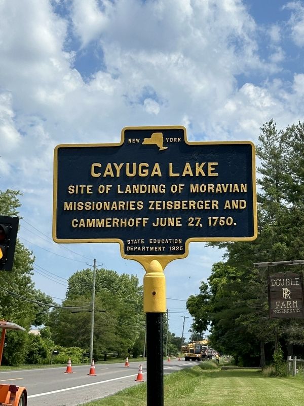 Cayuga Lake Marker. Click for full size. Cayuga Lake Marker image. Click for full size.