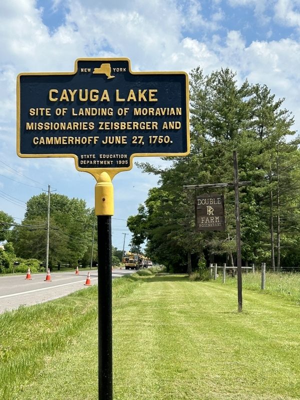 Cayuga Lake Marker. Click for full size. Cayuga Lake Marker image. Click for full size.