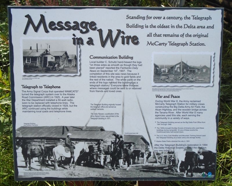 Message in a Wire Marker. Click for full size. Message in a Wire Marker image. Click for full size.