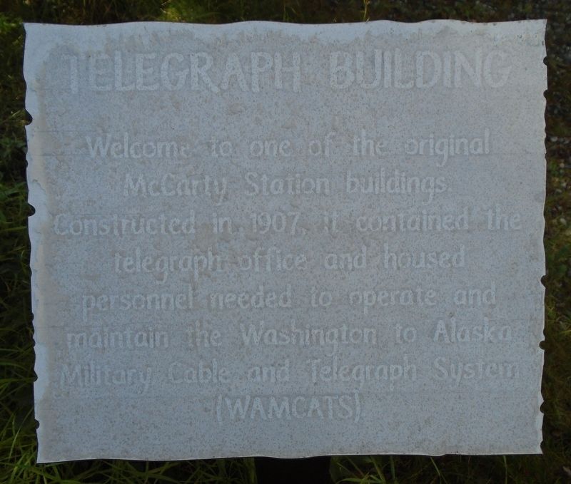 Telegraph Building Marker. Click for full size. Telegraph Building Marker image. Click for full size.