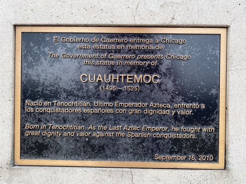 Cuauhtemoc Marker. Click for full size. Cuauhtemoc Marker image. Click for full size.
