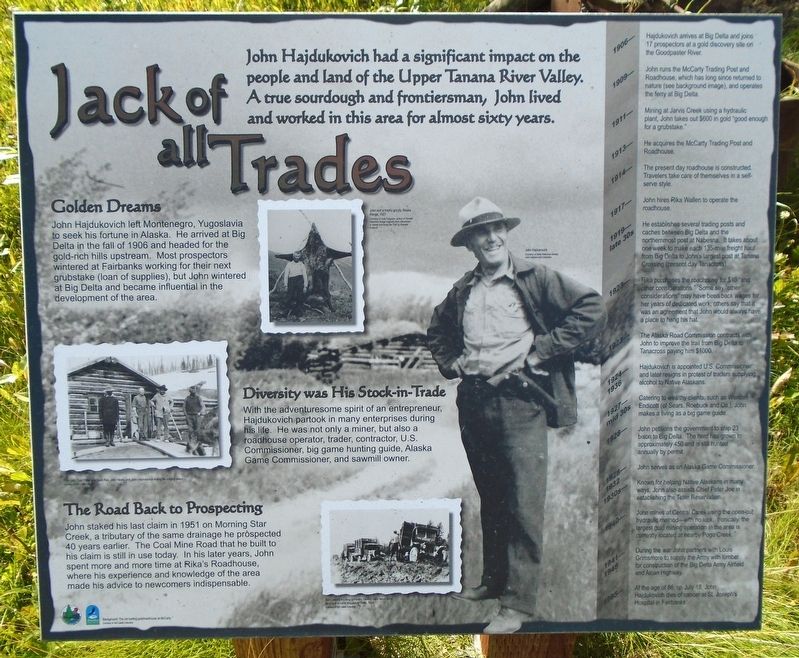 Jack of all Trades Marker. Click for full size. Jack of all Trades Marker image. Click for full size.