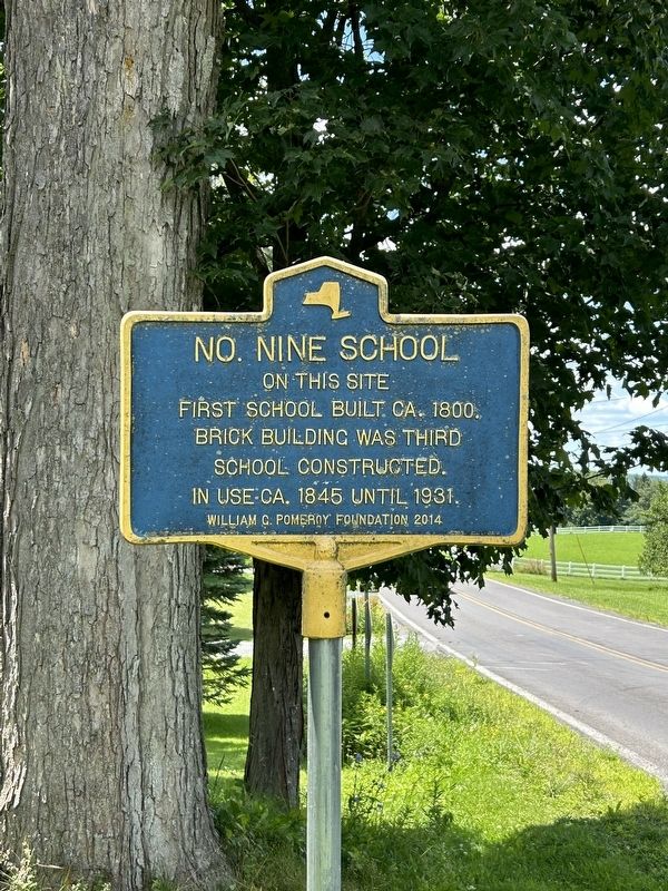 No. Nine School Marker image. Click for full size.