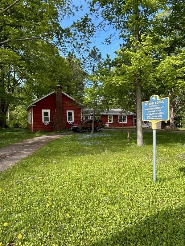 Belmont School Marker. Click for full size. Belmont School Marker image. Click for full size.