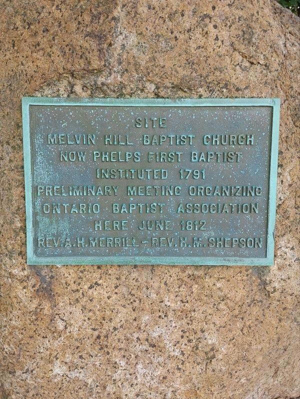 Melvin Hill Baptist Church Marker image. Click for full size.