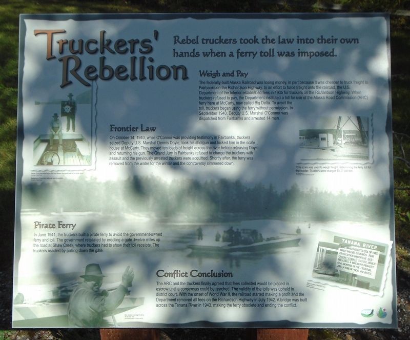 Truckers' Rebellion Marker. Click for full size. Truckers' Rebellion Marker image. Click for full size.
