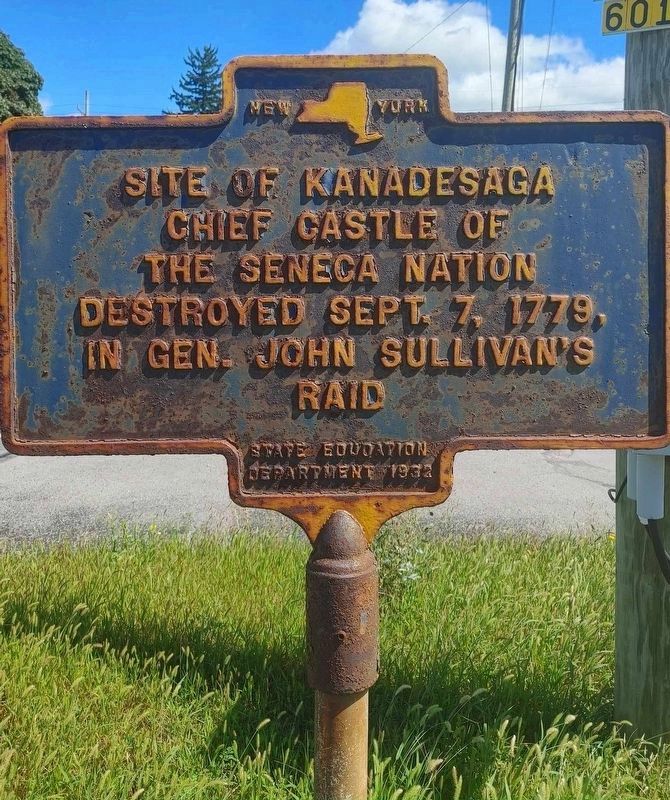Site of Kanadesaga Marker. Click for full size. Site of Kanadesaga Marker image. Click for full size.
