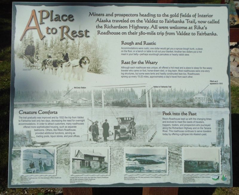 A Place to Rest Marker. Click for full size. A Place to Rest Marker image. Click for full size.