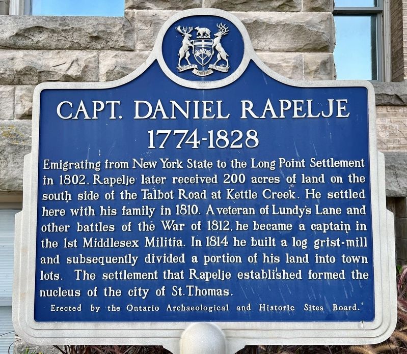 Captain. Daniel Rapelje Marker. Click for full size. Captain. Daniel Rapelje Marker image. Click for full size.