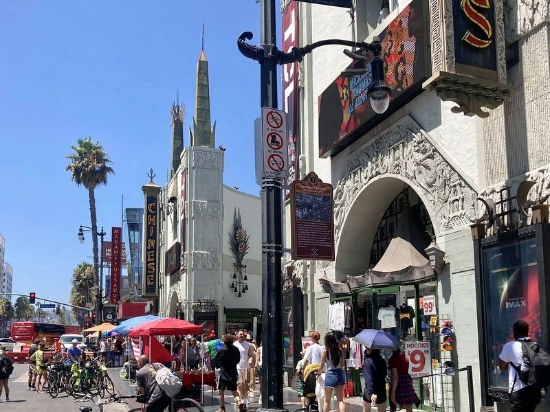 Chinese Theatre Marker. Click for full size. Chinese Theatre Marker image. Click for full size.