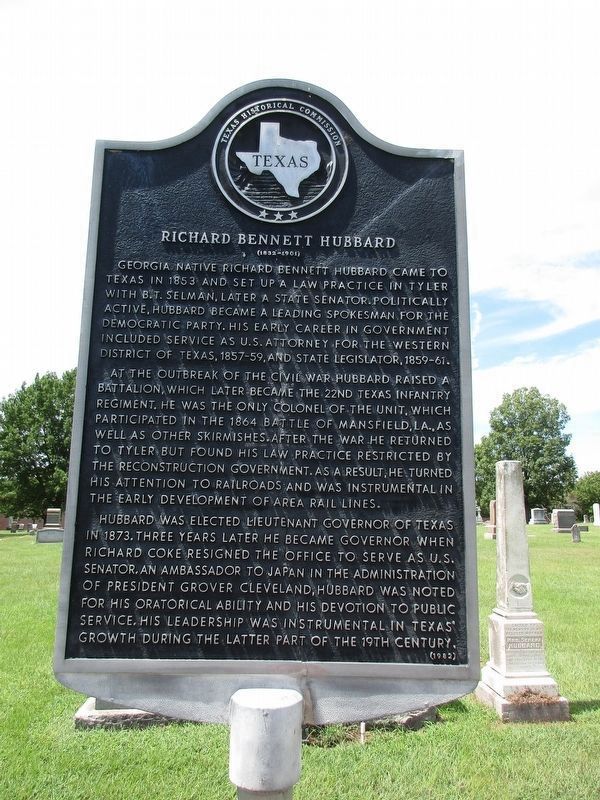 Richard Bennett Hubbard Marker image. Click for full size.