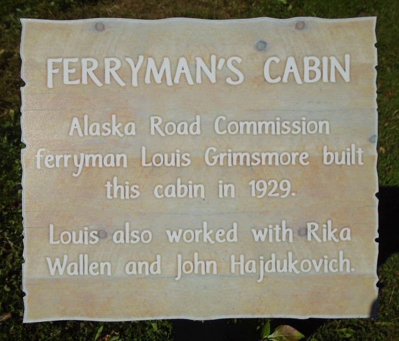 Ferryman's Cabin Marker. Click for full size. Ferryman's Cabin Marker image. Click for full size.