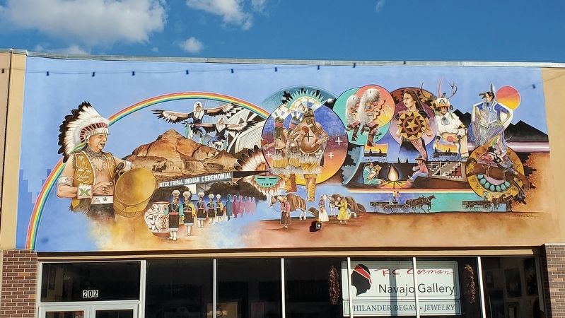 Gallup Inter-Tribal Indian Ceremonial Mural image. Click for full size.