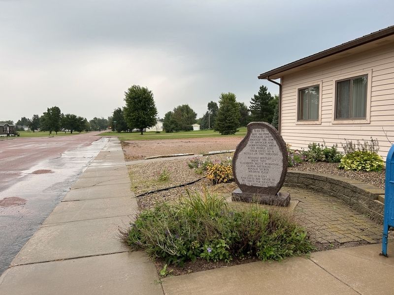 Spencer Tornado Memorial, from the south image. Click for full size.