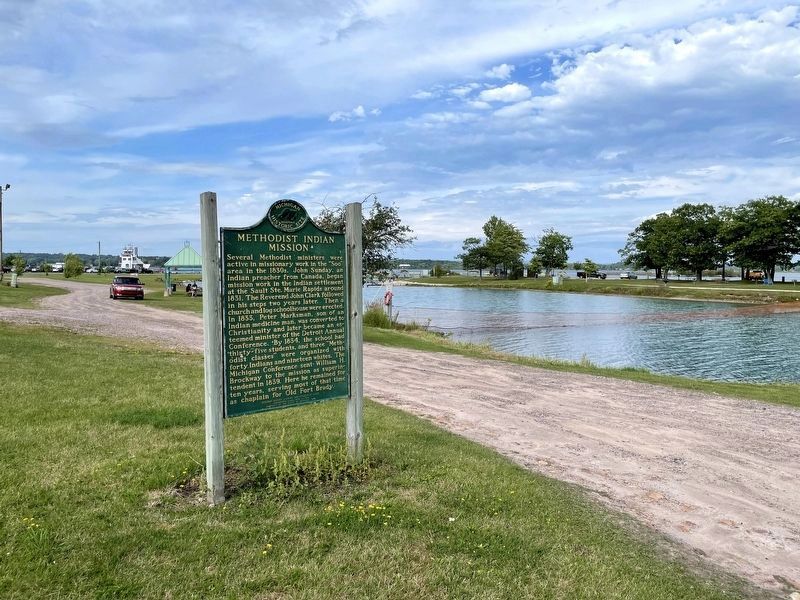 Methodist Indian Mission Marker. Click for full size. Methodist Indian Mission Marker image. Click for full size.