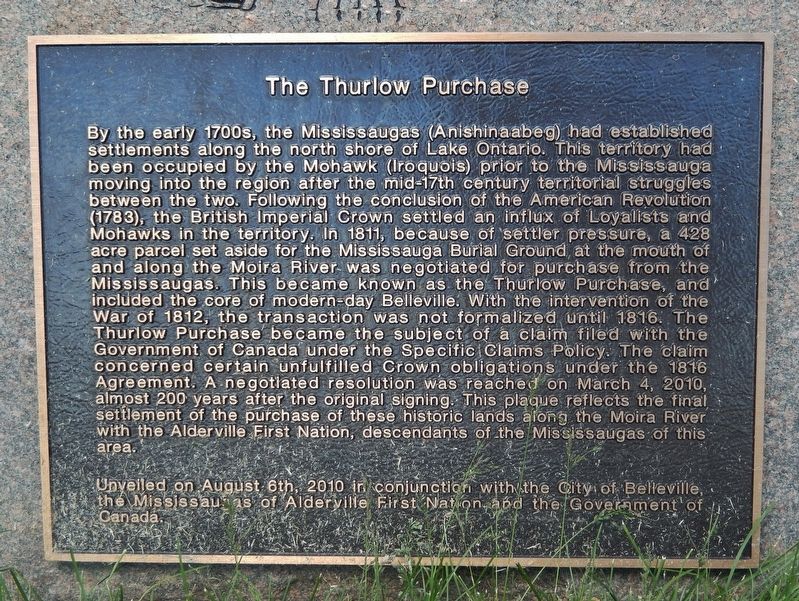 The Thurlow Purchase Marker. Click for full size. The Thurlow Purchase Marker image. Click for full size.