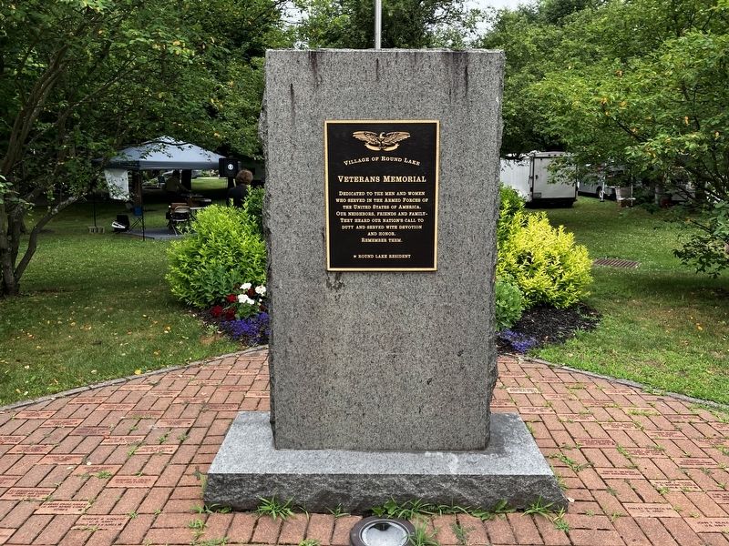 Village of Round Lake Veterans Memorial. Click for full size. Village of Round Lake Veterans Memorial image. Click for full size.